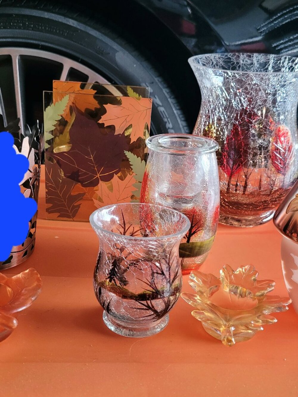 Lot of Yankee Candle fall decorations